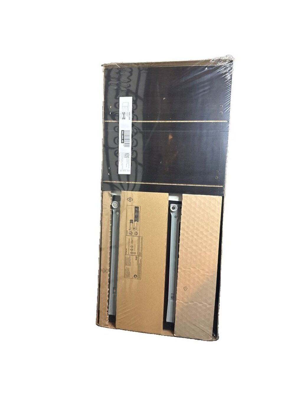 IKEA KALLAX INSERT W/ 2 DRAWERS BLACK BROWN 13x13" 902.866.49 NEW SEALED